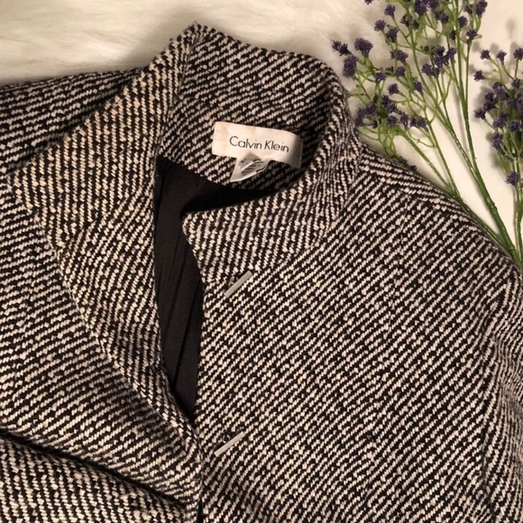 Tweed Black and White Calvin Klein Jacket - Picture 4 of 7
